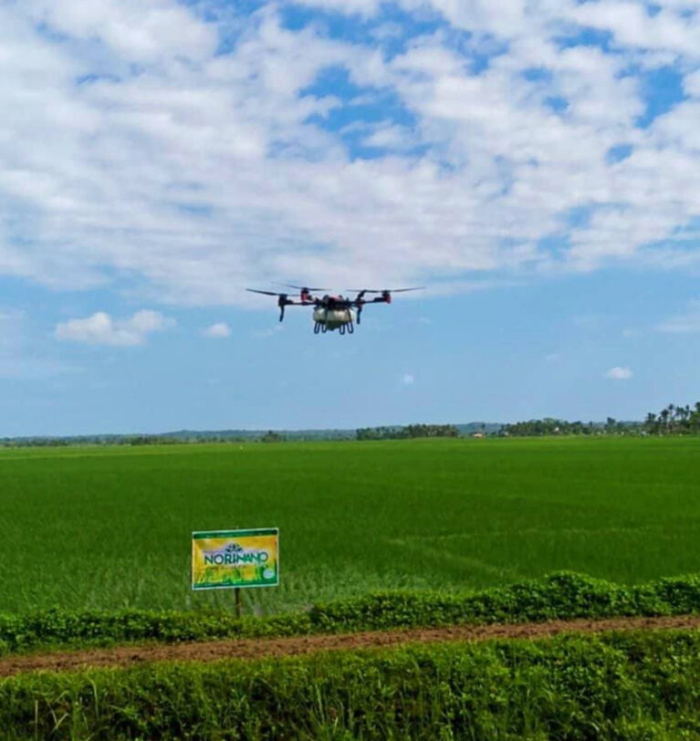 Drone Technology sa pag-aplay ng Norinano Plus